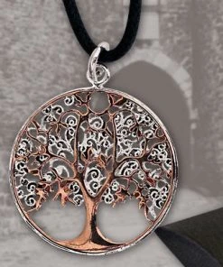 Gothic Jewellery Echt EtNox Tree Of Life Pendant Bronze/Silver