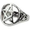 Echt EtNox Celtic Pentagram Ring 925 Silver Gothic Jewellery