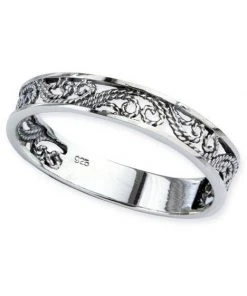 All Jewellery Echt LuxXL Elfish Lines Sterling Silver Ring