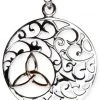 All Jewellery Echt LuxXL Sterling Silver Trinity In Ornament Pendant