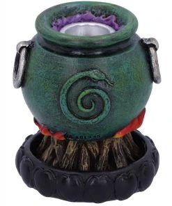 Nemesis Now Emerald Cauldron Backflow Incense Burner All Homeware