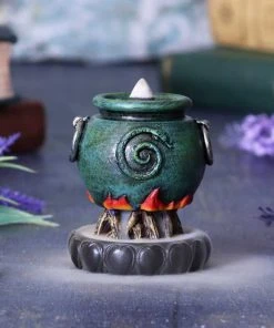 Nemesis Now Emerald Cauldron Backflow Incense Burner All Homeware