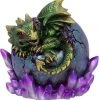 Nemesis Now All Homeware Emerald Hatchling Glow Dragon Green