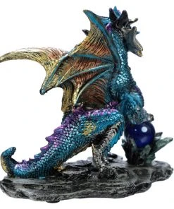 Puckator Enchanted Nightmare Blue Dragon Crystal Rock Soothsayer All Homeware