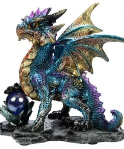 Puckator Enchanted Nightmare Blue Dragon Crystal Rock Soothsayer All Homeware