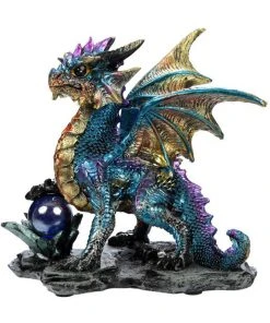 Puckator Enchanted Nightmare Blue Dragon Crystal Rock Soothsayer All Homeware