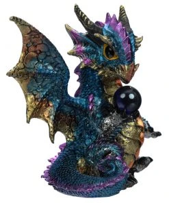 Puckator Enchanted Nightmare Dragon Blue Crystal Soothsayer All Homeware