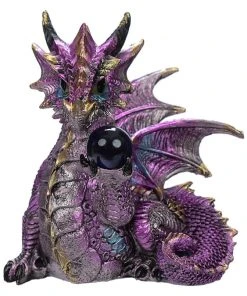 Puckator Enchanted Nightmare Dragon Purple Crystal Soothsayer
