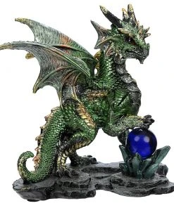 Puckator Enchanted Nightmare Green Dragon Crystal Rock Soothsayer