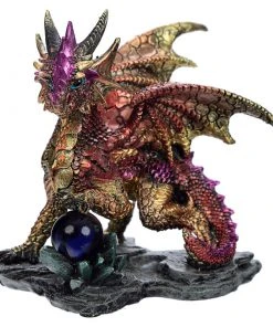 Puckator All Homeware Enchanted Nightmare Red Dragon Crystal Rock Soothsayer