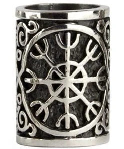 Echt EtNox Aegishjalmur Silver Beard/Hair Bead Viking