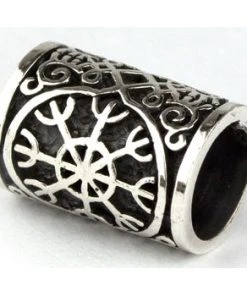 Echt EtNox Aegishjalmur Silver Beard/Hair Bead Viking