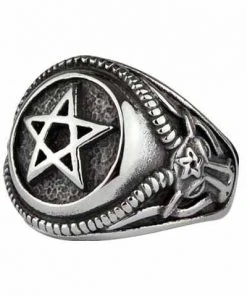 Echt EtNox Big Pentagram Ring All Jewellery