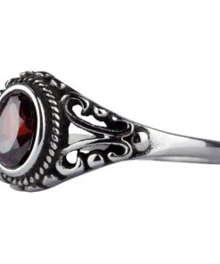 Echt All Jewellery EtNox Ornament Red Zirconia Ring