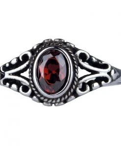 Echt All Jewellery EtNox Ornament Red Zirconia Ring