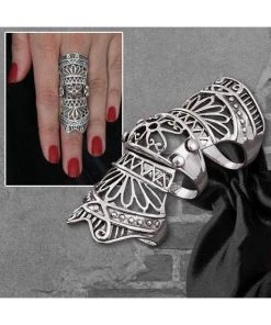 Echt EtNox Armour Finger Ring Gothic Jewellery