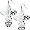 Gothic Jewellery Echt EtNox Cross Earrings