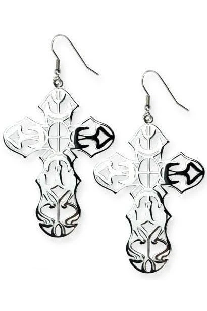 Gothic Jewellery Echt EtNox Cross Earrings 3 Gothic Jewellery Echt EtNox Cross Earrings