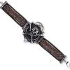 Echt EtNox Leather Skull Bracelet Gothic Jewellery