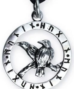Echt EtNox Ravens Of Odin Pendant 925 Sterling Silver