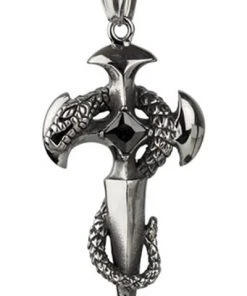 Echt EtNox Snake On Sword Pendant All Jewellery