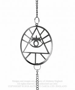 Alchemy Gothic Eye Of Providence Wind Chime Front Door & Hallway