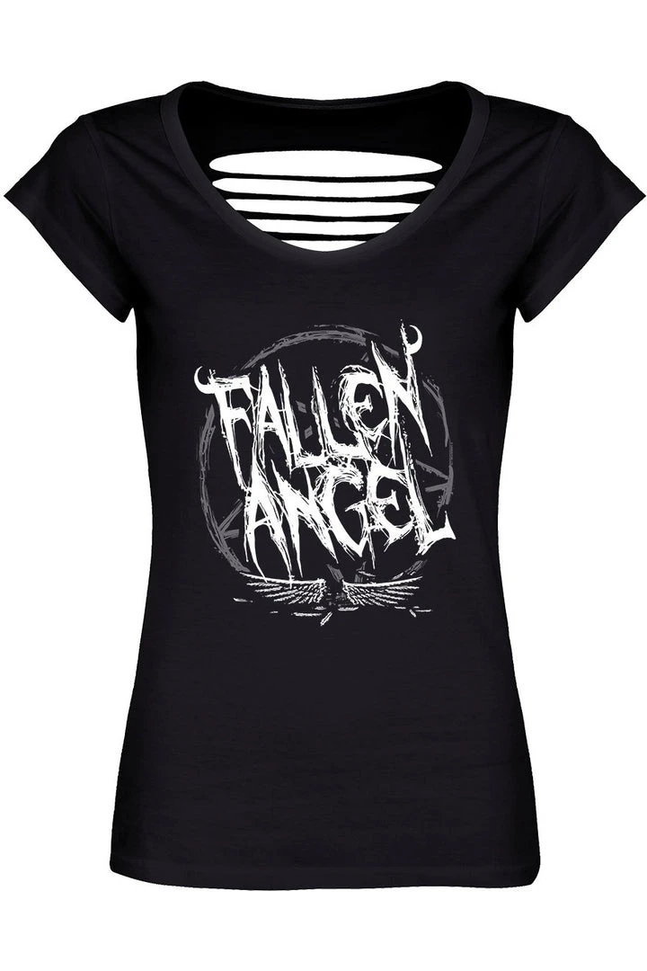 Grind Ladies Gothic Clothing Fallen Angel T-Shirt 3 Grind Ladies Gothic Clothing Fallen Angel T-Shirt