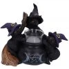 Nemesis Now Witchy Homeware Familiar Cauldron Witches Cat Candle Holder