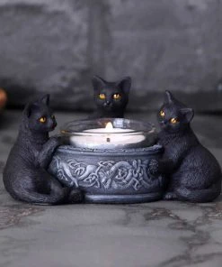 Nemesis Now Familiar Trio Cat Tea Light Holder