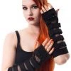 Innocent Clothing Gothic Accessories Poizen Fatal Armwarmers