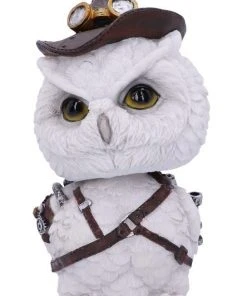 Nemesis Now Feathered Inventor Steampunk Owl Bobblehead Steampunk Homeware