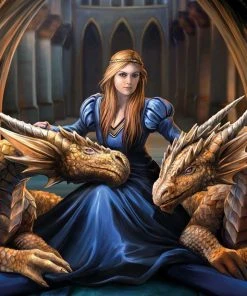 Eastgate Anne Stokes Fierce Loyalty Dragon Card Cards And Wrapping Paper