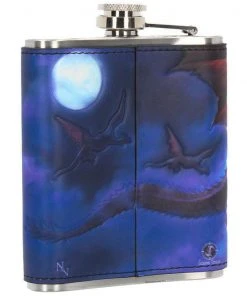 Nemesis Now James Ryman Fire In The Sky Dragon Hip Flask