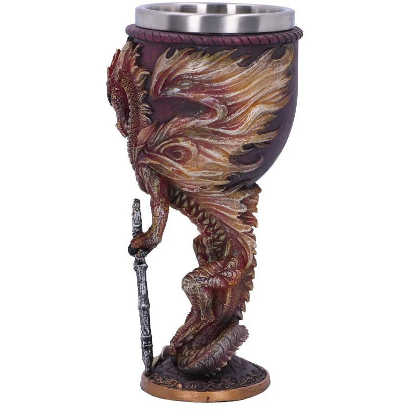Nemesis Now Dining & Barware Ruth Thompson Flame Blade Dragon Goblet 4 Nemesis Now Dining & Barware Ruth Thompson Flame Blade Dragon Goblet
