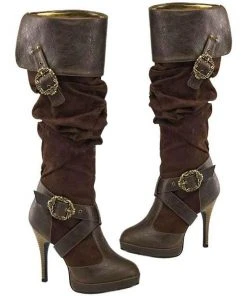 Steampunk Boots Funtasma Carribean 216 Boots Brown