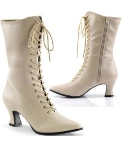 Steampunk Boots Funtasma Victorian 120 Boots Cream