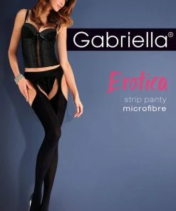 Stockings And Holdups Gabriella Erotic 638 Strip Panty Micro N