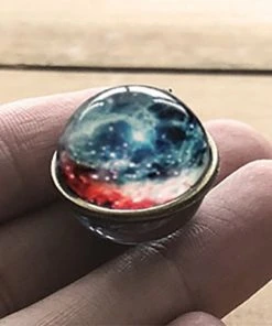 Gothic And Steampunk Jewellery Galaxy Sphere Pendant