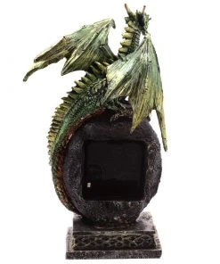 Puckator Geode Crystal Green Dragon Clock