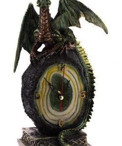 Puckator Geode Crystal Green Dragon Clock