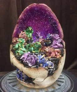 Nemesis Now Geode Gathering LED Dragon Display All Homeware
