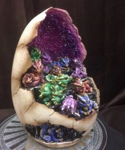 Nemesis Now Geode Gathering LED Dragon Display With 12 Dragons Sale