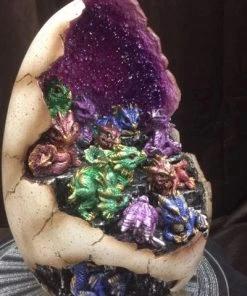 Nemesis Now Geode Gathering LED Dragon Display With 12 Dragons Sale