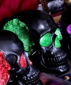 Nemesis Now Geode Skull Green