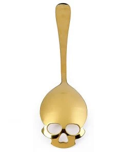 Gothic Accessories Steampunk Homeware Gothic Skull Sugar Spoon Gold 9 Gothic Accessories Steampunk Homeware Gothic Skull Sugar Spoon Gold