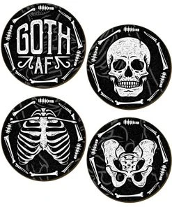 Grind Dining & Barware Goth AF Coaster Set