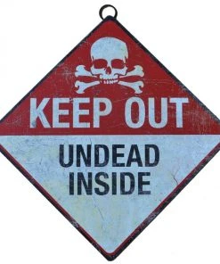 Nemesis Now Sale Keep Out Undead Inside Metal Sign