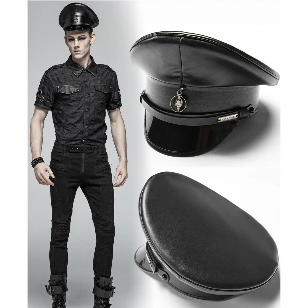 Punk Rave Gothic Militia Hat 6 Punk Rave Gothic Militia Hat