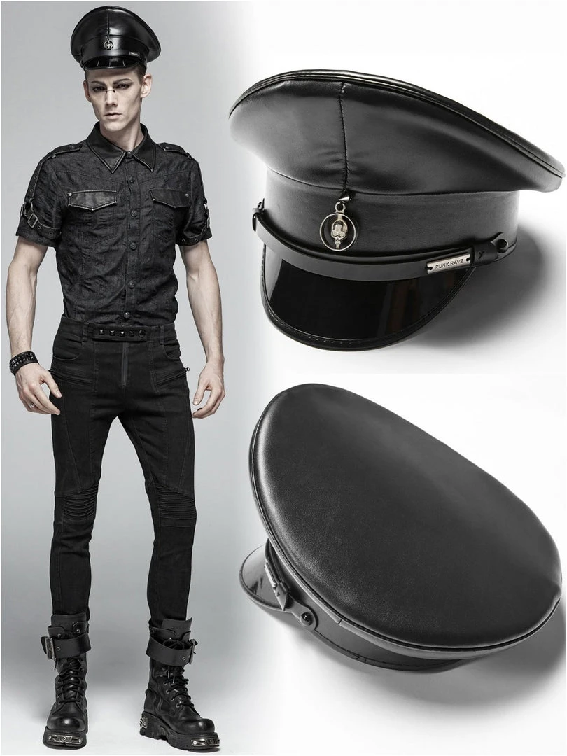 Punk Rave Gothic Militia Hat 17 Punk Rave Gothic Militia Hat