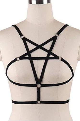 Gothic Accessories Gothic Pentagram Body Harness 3 Gothic Accessories Gothic Pentagram Body Harness